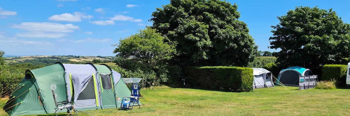 Camping and touring pitches at Looe Country Park